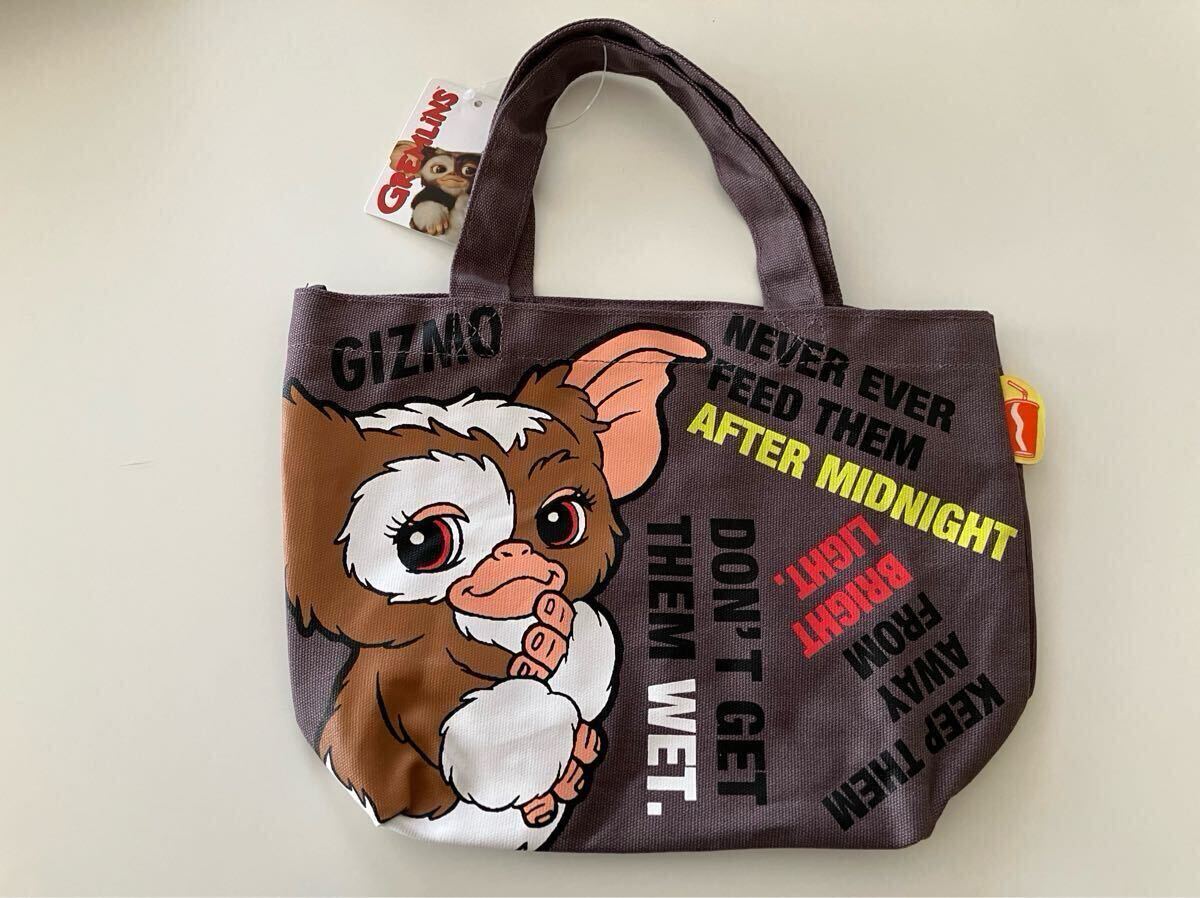 GREMLiNS(グレムリン)ギズモ/カラーマチ付バッグ/アップ/ ミニトートバッグ/ランチバッグ_画像1