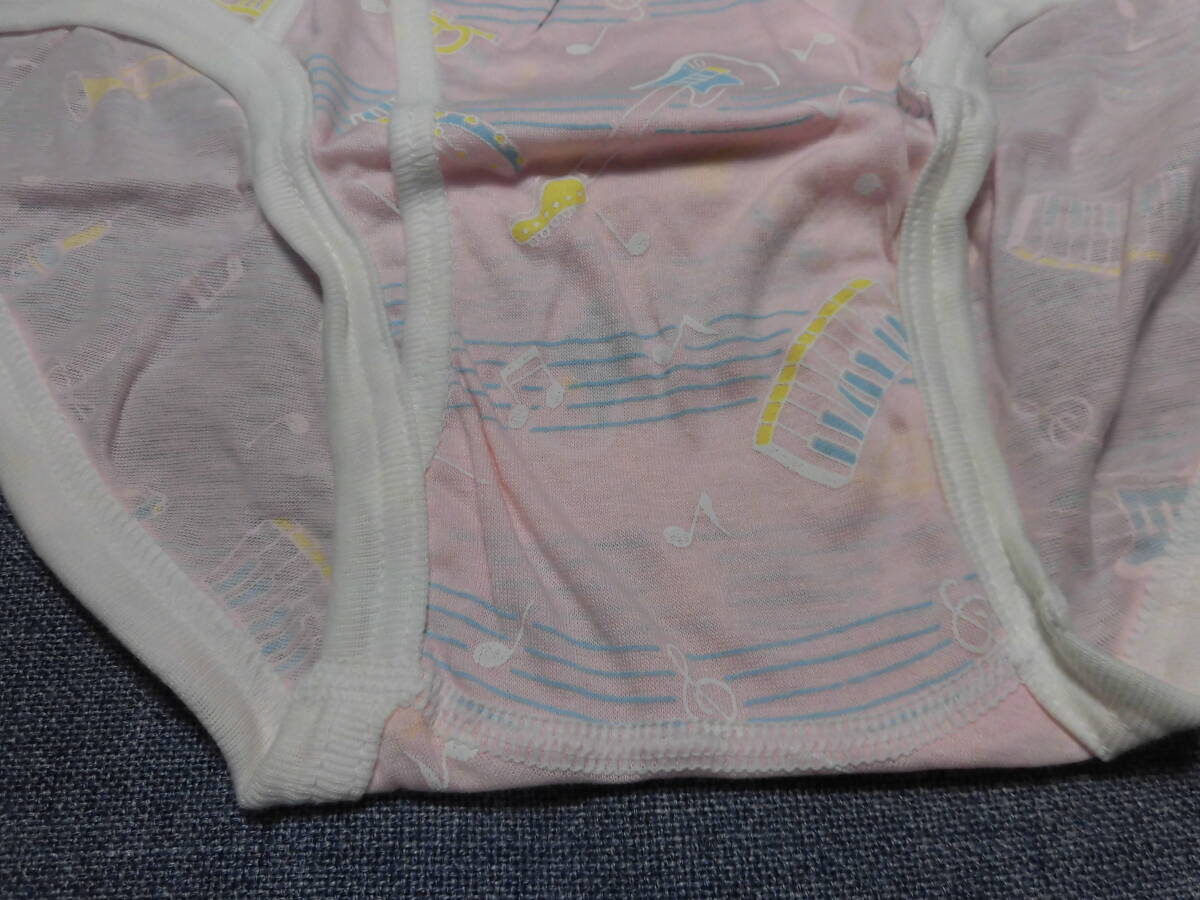 レトロ　ピンク系　総柄　白パイピング　セミビキニ　メンズショーツ　ブリーフ　パンツ　Lサイズ　未使用　長期保管品　５６８８_画像2