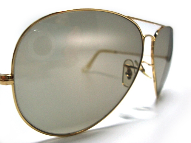 希少Vintage B&L RayBan LARGE METAL 2 Changeable 62mm調光レンズ チェンジブルBLボシュロムUSAアメリカ製Goldラージ メタルⅡゴールド金_画像5
