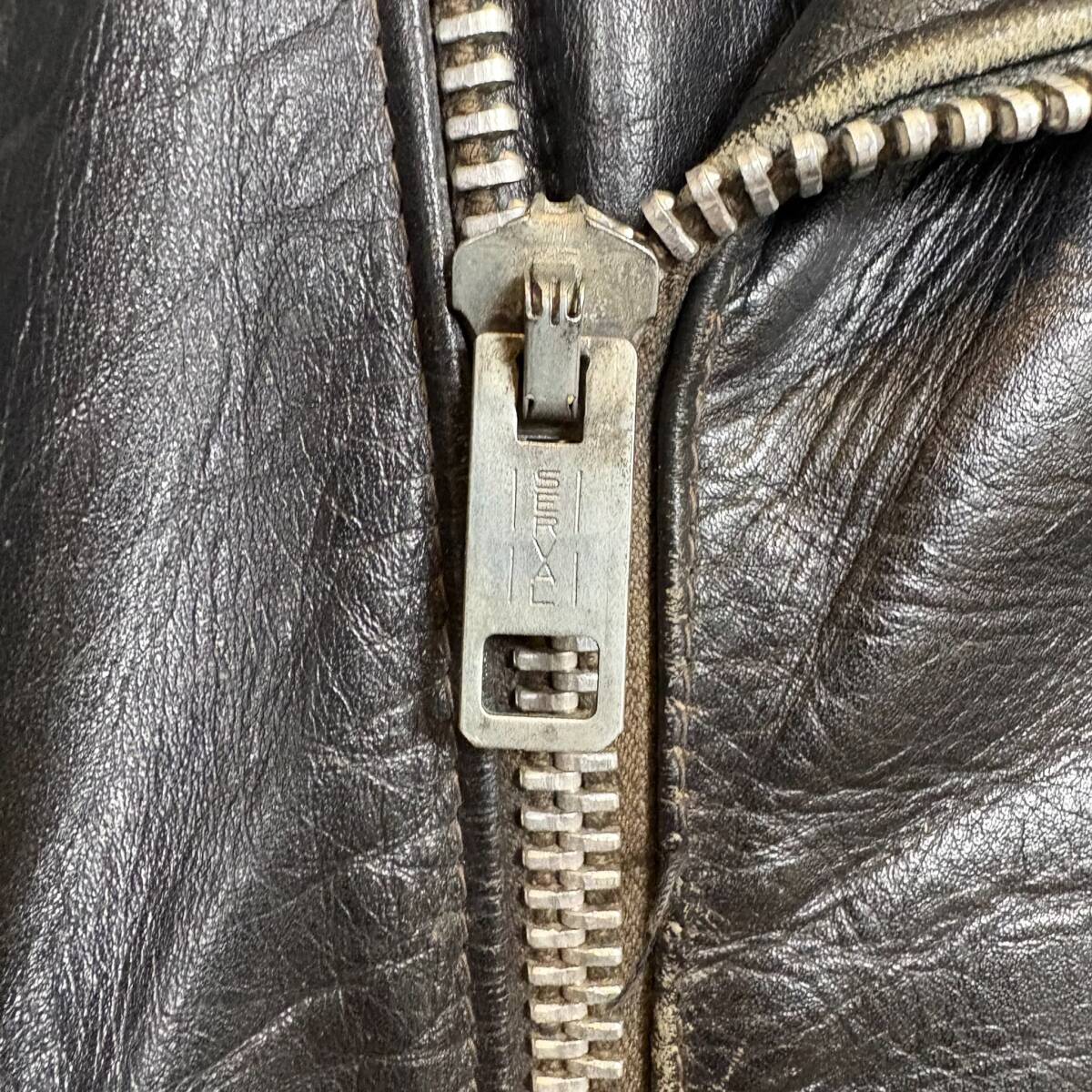 スペシャル ペイント 70s HARLEY DAVIDSON ハーレーダビッドソン ライダースジャケット レザー 革 サイズ 40 メンズ L位 古着 r25092475_画像8