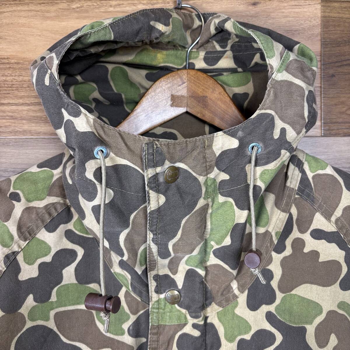 USA製 70s WOOLRICH ウールリッチ ダックハンターカモ柄 マウンテンパーカー サイズ メンズ M アメリカ製 70年代 VINTAGE 古着 r25111164_画像5