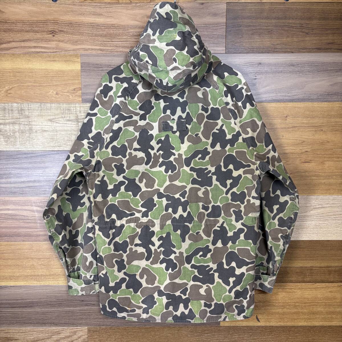 USA製 70s WOOLRICH ウールリッチ ダックハンターカモ柄 マウンテンパーカー サイズ メンズ M アメリカ製 70年代 VINTAGE 古着 r25111164_画像3