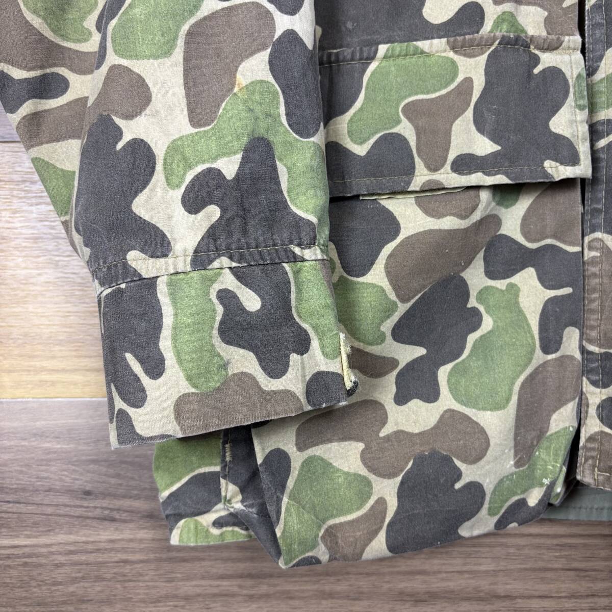 USA製 70s WOOLRICH ウールリッチ ダックハンターカモ柄 マウンテンパーカー サイズ メンズ M アメリカ製 70年代 VINTAGE 古着 r25111164_画像6