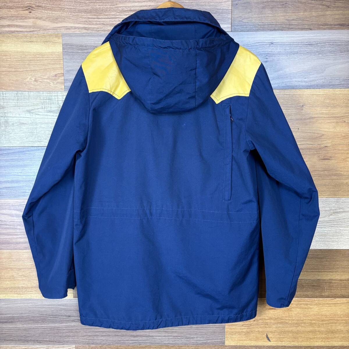 80s WORK PRODUCTS レザーヨーク切り替え マウンテンパーカー サイズ メンズ M 80年代 VINTAGE アウトドア アメカジ 古着 r25111176_画像3