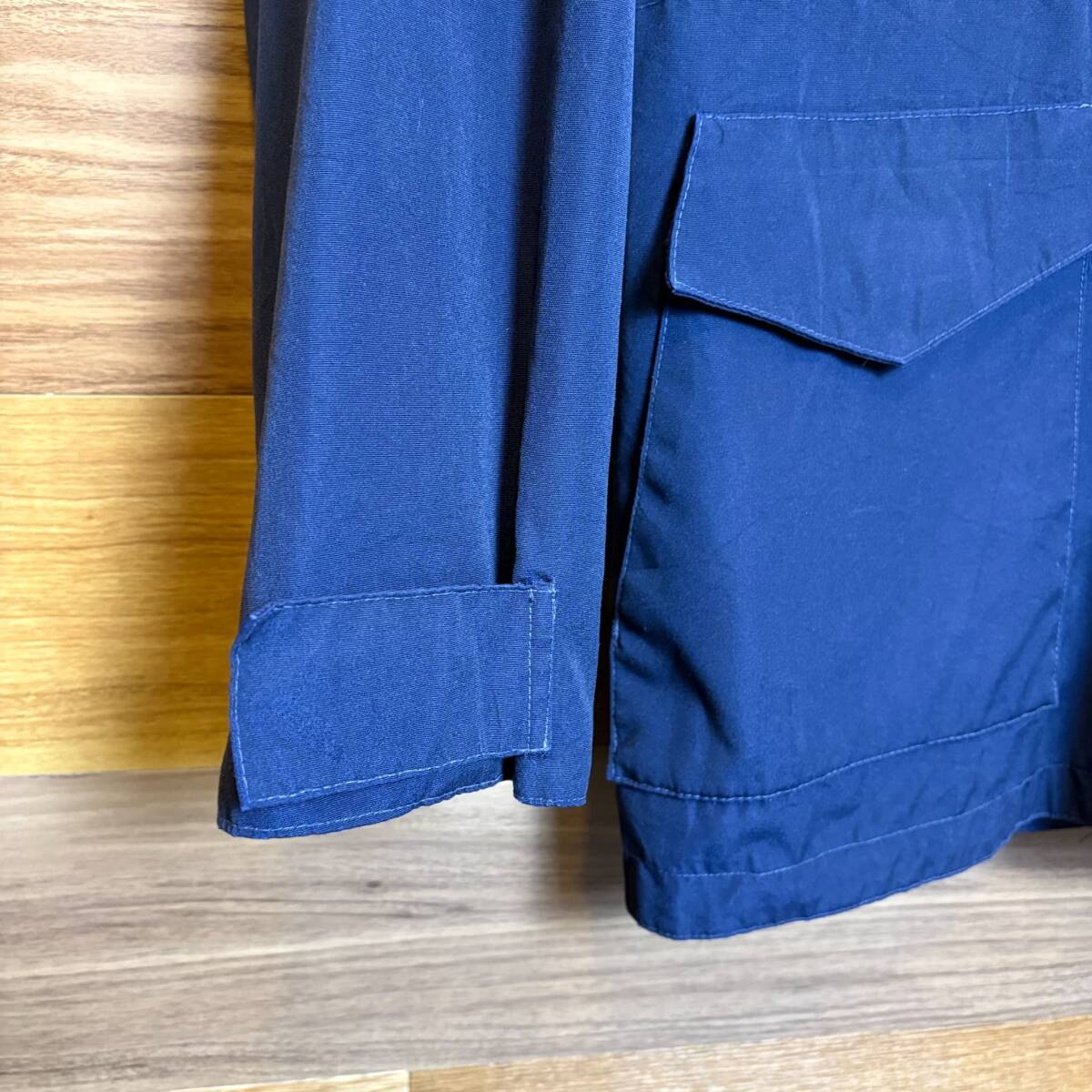 80s WORK PRODUCTS レザーヨーク切り替え マウンテンパーカー サイズ メンズ M 80年代 VINTAGE アウトドア アメカジ 古着 r25111176_画像9