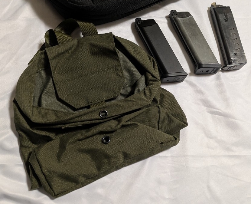 [ страйкбол сопутствующие товары продажа комплектом ] gun кейс * сумка * электрооружие корпус * газовый пистолет журнал и т.п. MP9/PEQ/g блокировка / Tokyo Marui / Crown 