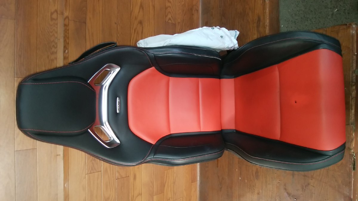 U#255 メルセデスAMG GT S CBA-190378 C190 2015年 純正運転席電動レザーシート 左ハンドル セミバケット? 流用可? 赤/黒 個人宅宛不可_画像1