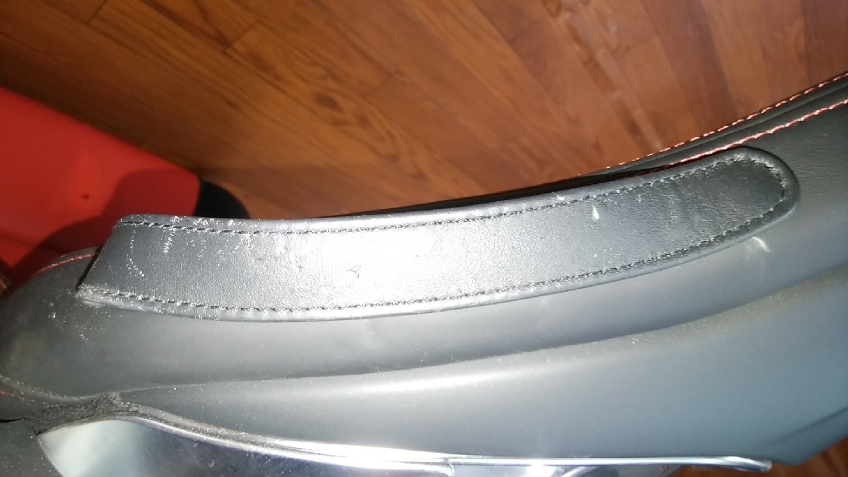 U#255 メルセデスAMG GT S CBA-190378 C190 2015年 純正運転席電動レザーシート 左ハンドル セミバケット? 流用可? 赤/黒 個人宅宛不可_画像7