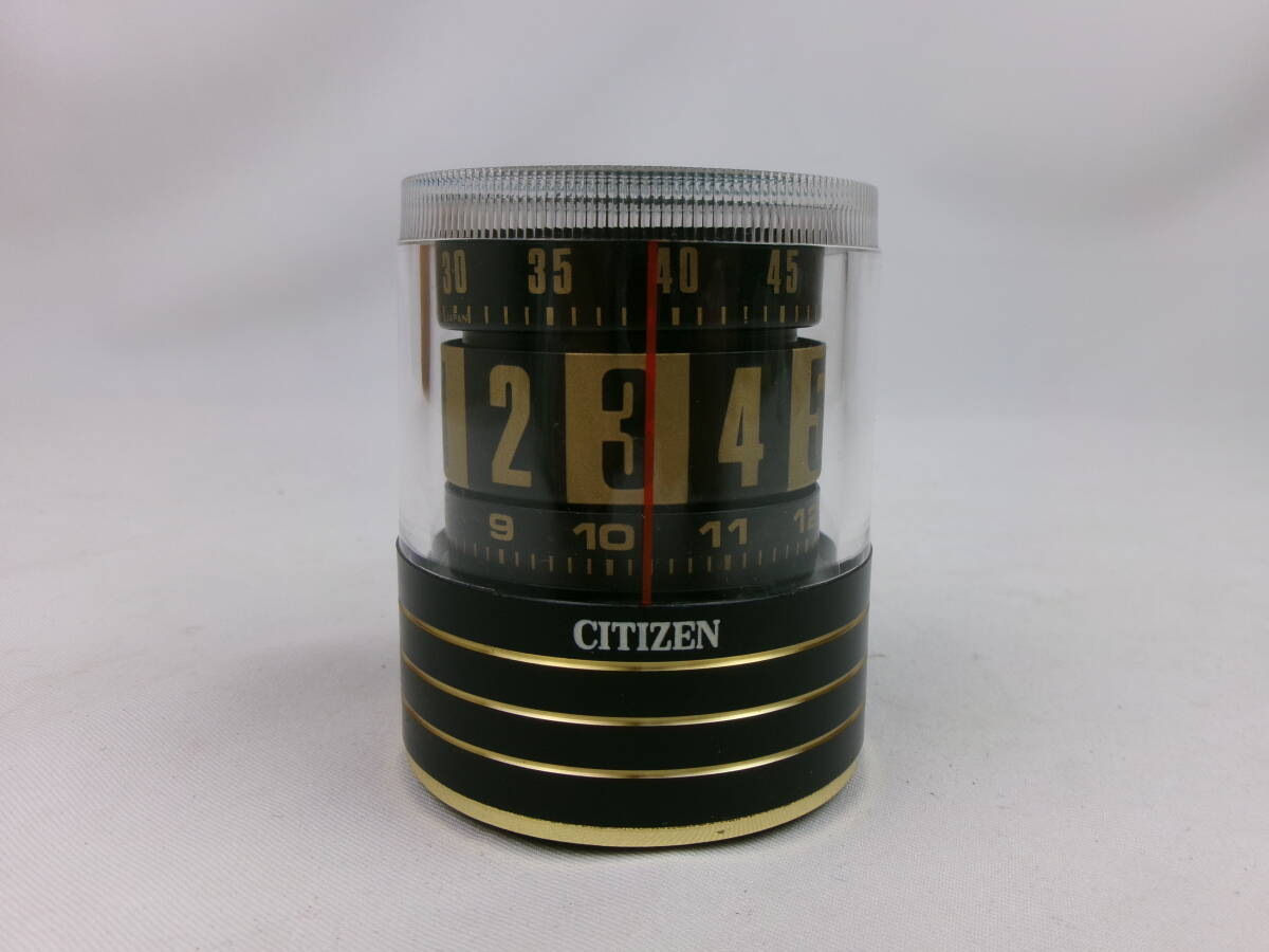 【同梱不可】　希少　稼働品　美品　シチズン　手巻き式　回転式　目覚まし時計　置時計　昭和レトロ　珍品　CITIZEN DIGIPET?_画像1