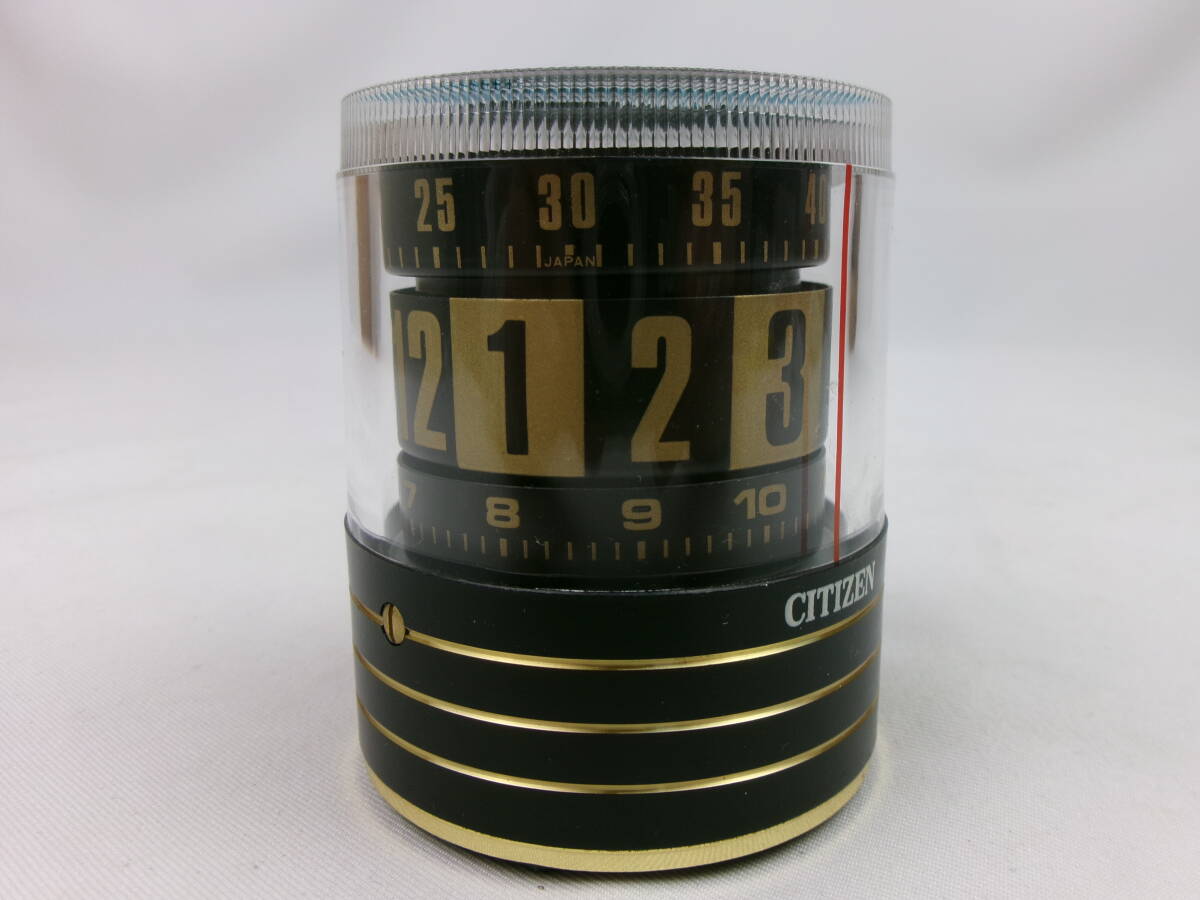 【同梱不可】　希少　稼働品　美品　シチズン　手巻き式　回転式　目覚まし時計　置時計　昭和レトロ　珍品　CITIZEN DIGIPET?_画像7