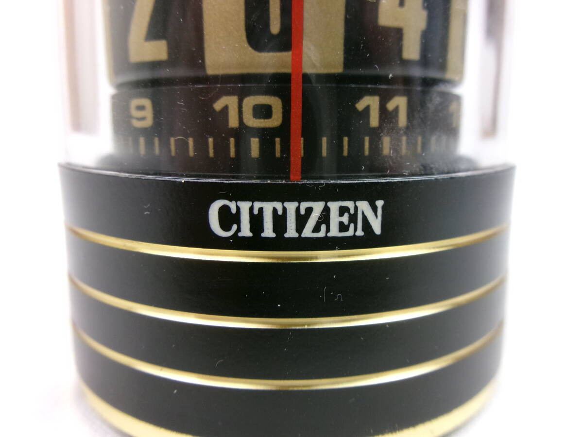 【同梱不可】　希少　稼働品　美品　シチズン　手巻き式　回転式　目覚まし時計　置時計　昭和レトロ　珍品　CITIZEN DIGIPET?_画像8