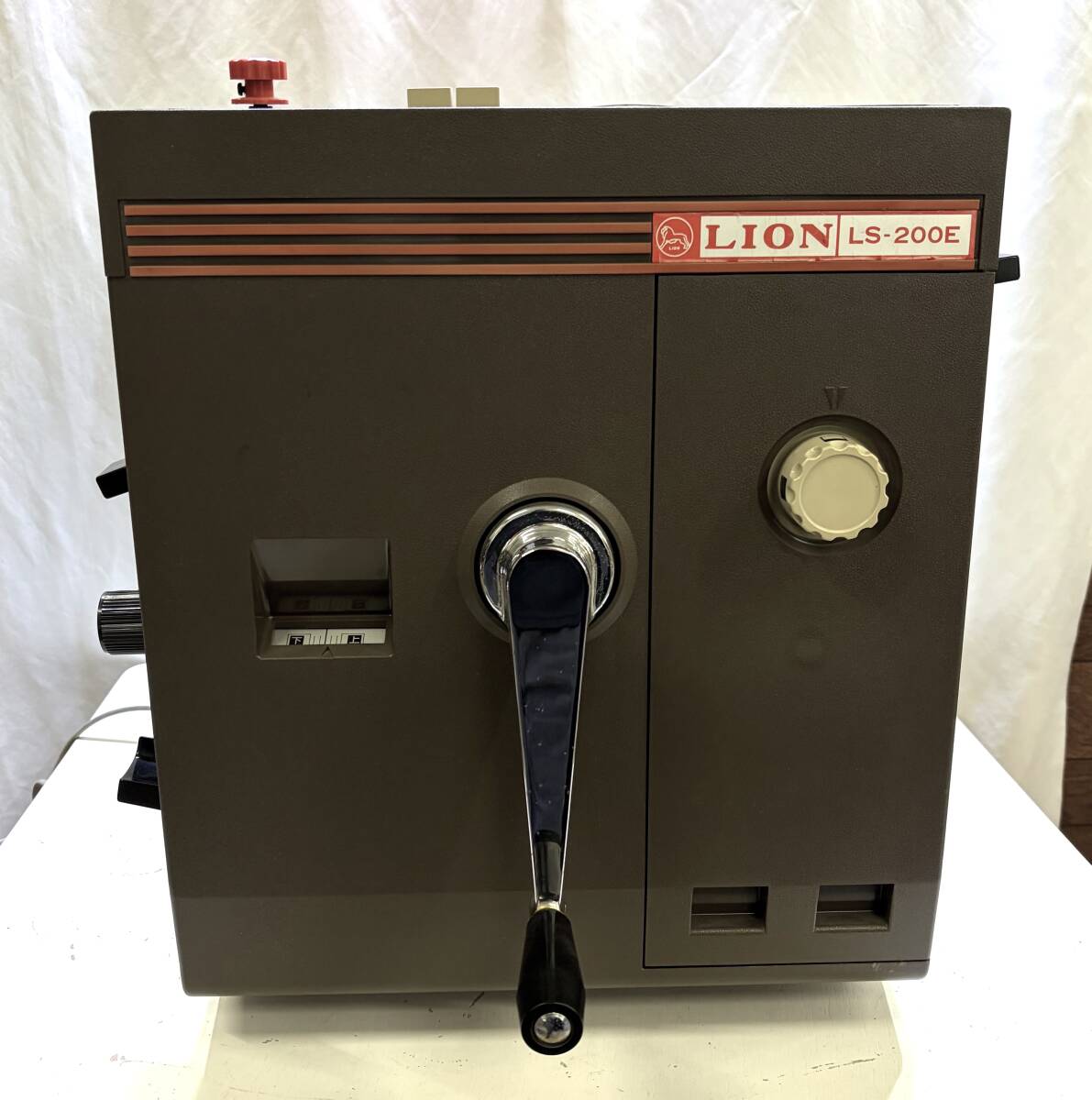 ○ LION LS-200E 謄写輪転機 ガリ版印刷機 ライオン事務器 手動式 昭和レトロ 現状品 ○F011119K_画像3