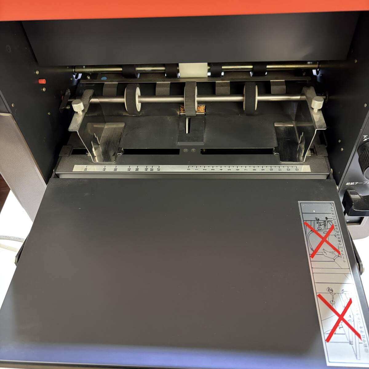 ○ LION LS-200E 謄写輪転機 ガリ版印刷機 ライオン事務器 手動式 昭和レトロ 現状品 ○F011119K_画像6