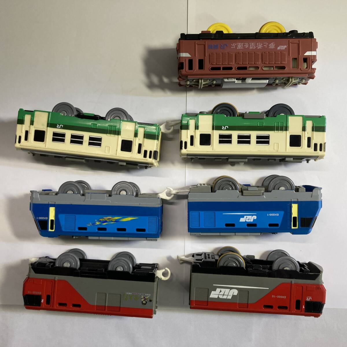 * TOMY Plarail машина продажа комплектом ki - 40 EF81 JR груз EH500 золотой Taro EH200-1 работоспособность не проверялась *F031128T