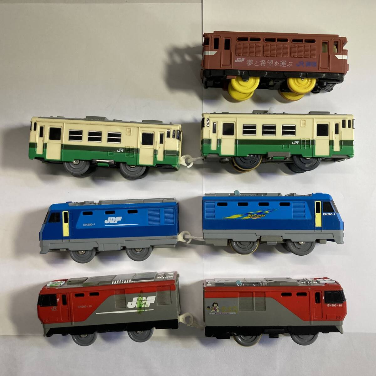 * TOMY Plarail машина продажа комплектом ki - 40 EF81 JR груз EH500 золотой Taro EH200-1 работоспособность не проверялась *F031128T