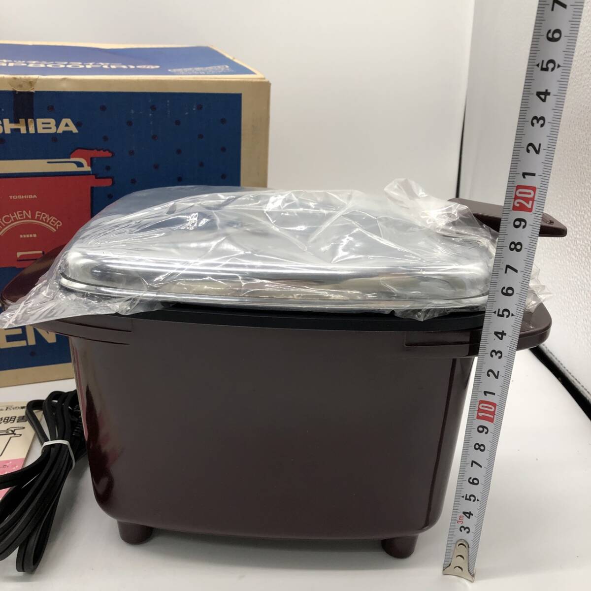 ｔｋ2701-9　【未使用】東芝 キッチンフライヤー HGP800F（R） 赤_画像3