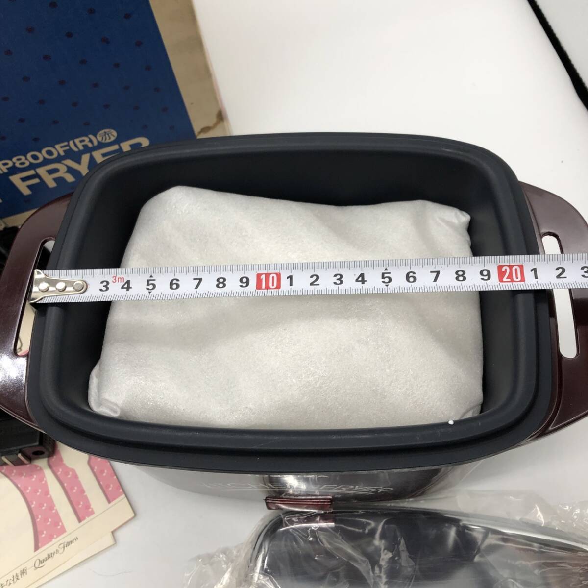 ｔｋ2701-9　【未使用】東芝 キッチンフライヤー HGP800F（R） 赤_画像4