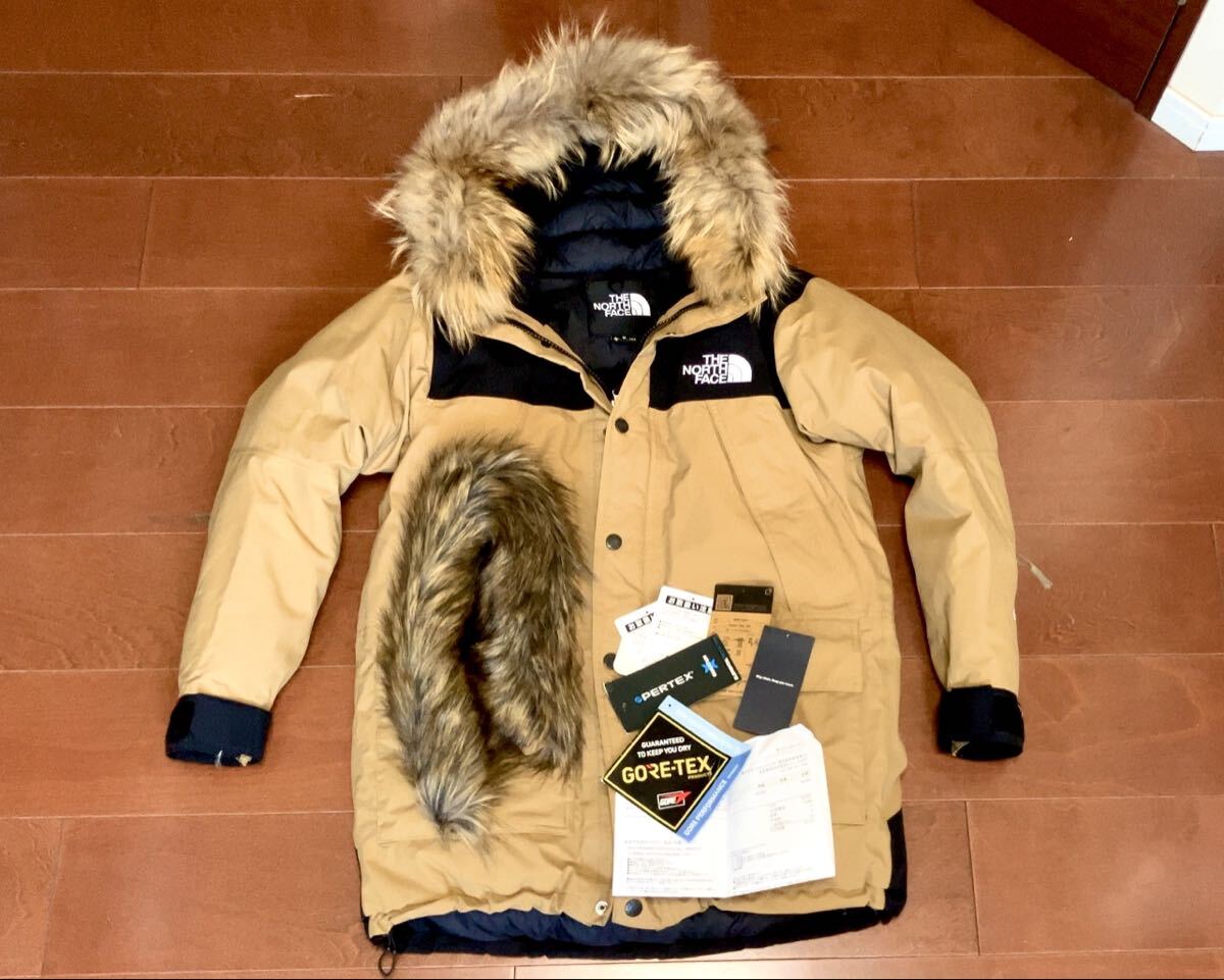 ラクーンファー付属 THE NORTH FACE ノースフェイス GORE-TEX マウンテンダウンコート ND91935 ユーティリティブラウン S_画像1