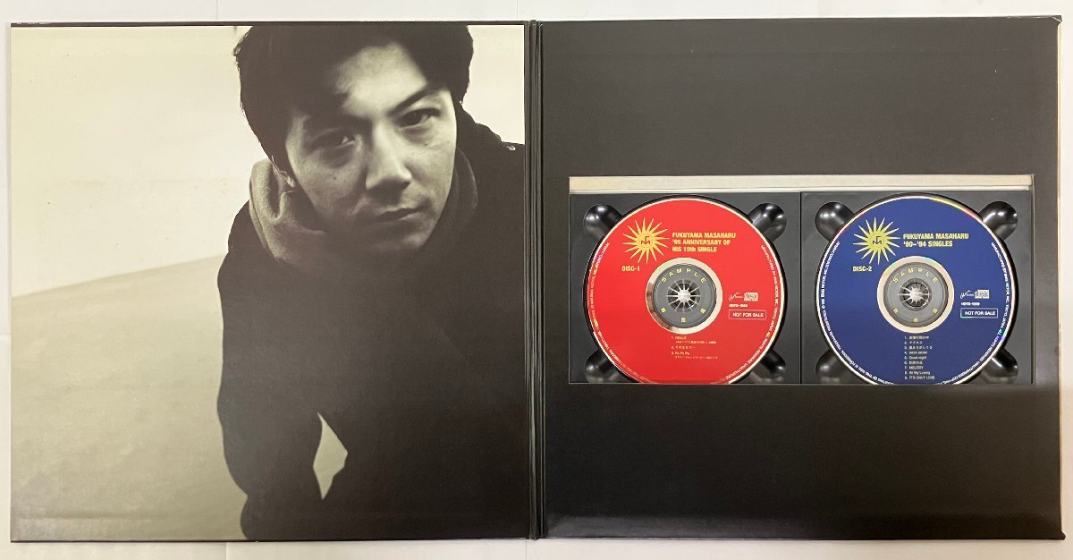 福山雅治 / ANNIVERSARY OF HIS 10TH SINGLE & '90～'94 SINGLES / HDTD-1058/59 プロモ 2枚組CD［FUKUYAMA MASAHARU, PROMO］_画像3
