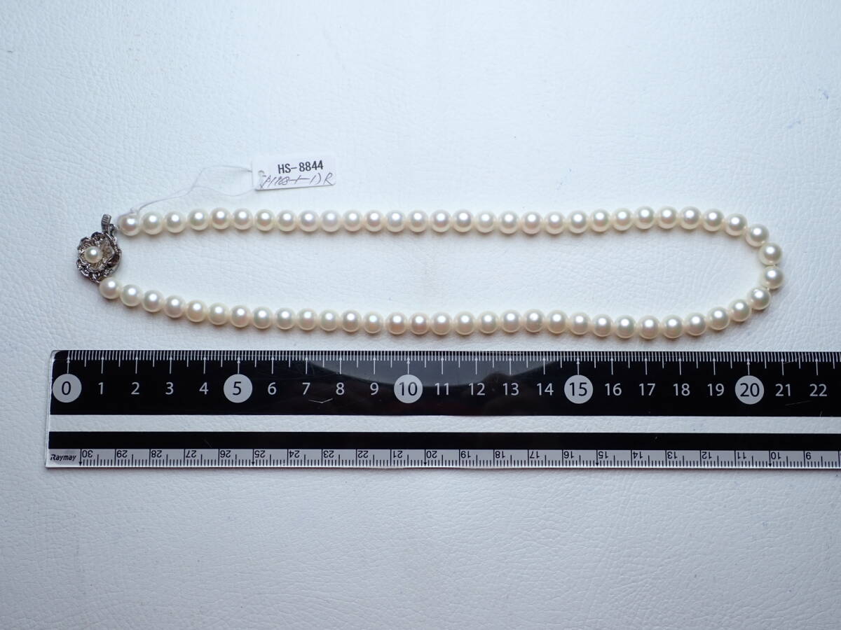7●アコヤ真珠 ネックレス 6.5~7.0mm 29.2g 鑑別書付_画像7