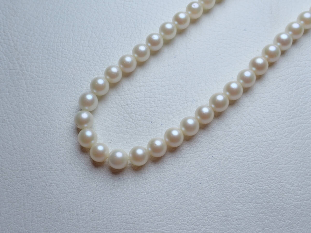 15●アコヤ真珠　ネックレス　7.0～7.5mm　30.2g　鑑別書付_画像4