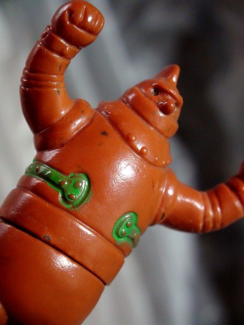 鉄人28号 ④ 当時物 ブルマァク ロボット ソフビ人形 1971年「検 エイケン ポピー グリコ タカトク クローバー 横山光輝 メディコム_画像3