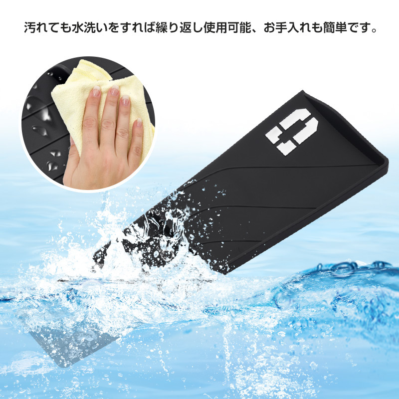 『FLD2071』デリカ D5 後期 助手席インパネトレイ 車種専用設計 助手席オープントレイマット 1枚 滑り止め 保護カバー/マット 夜光 TPE素材_画像5