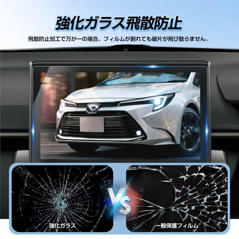 『FLD2051』カローラ 210系 カローラ ツーリング カローラ スポーツ カローラ クロス カーナビ保護フィルム 強化ガラス フィルム ナビ 画面_画像10