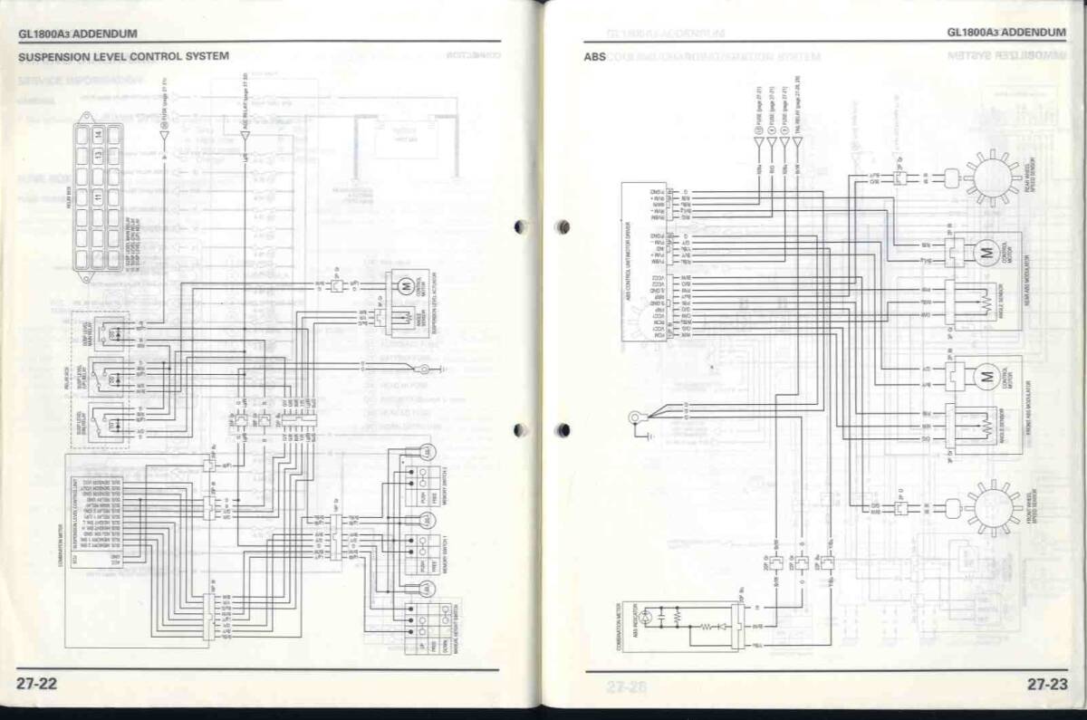 [p0544]2002 год английская версия HONDA GL1800A Goldwing магазин manual приложение 27 ( Honda ).