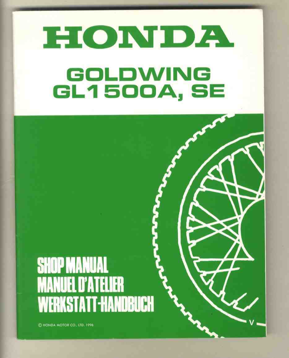 [p0561]1996 год иностранная версия HONDA GL1500A,SE Goldwing магазин manual приложение 33 ( Honda ).