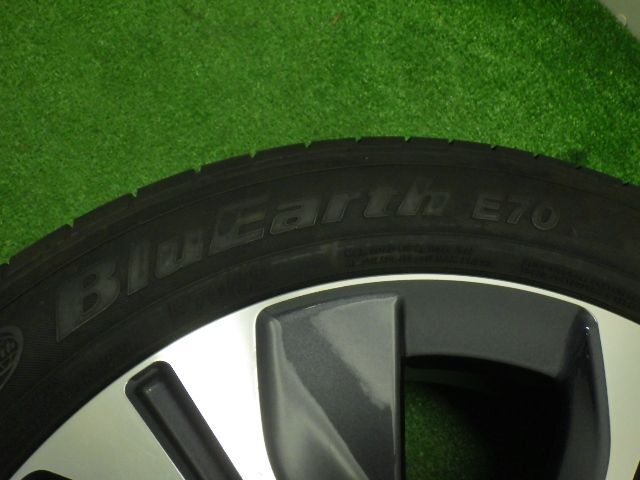 * Kics * 1 шт. Yokohama BluEarth BluEarth E70 205/55R17 Nissan оригинальный aluminium 114.3 5H 17 дюймовый 6.5J +48