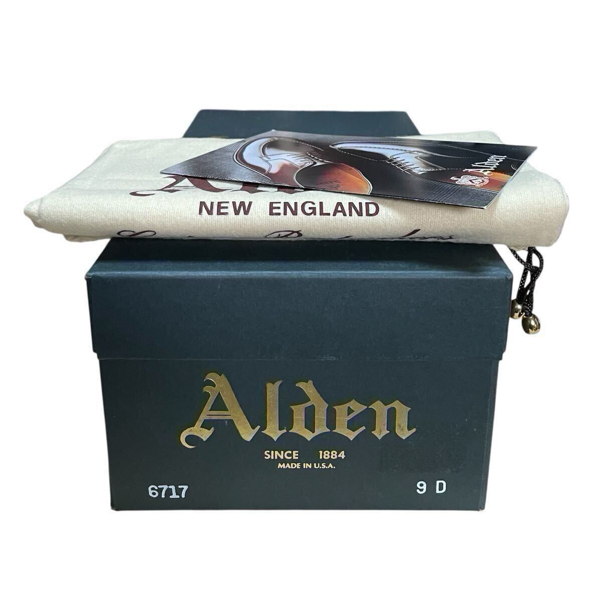希少 極上美品 ALDEN オールデン 6717 Cigar シガー コードバン ローファー 9.5D VANラスト 箱 保存袋 冊子付 ウィスキー ラベロ 6746 6754_画像10