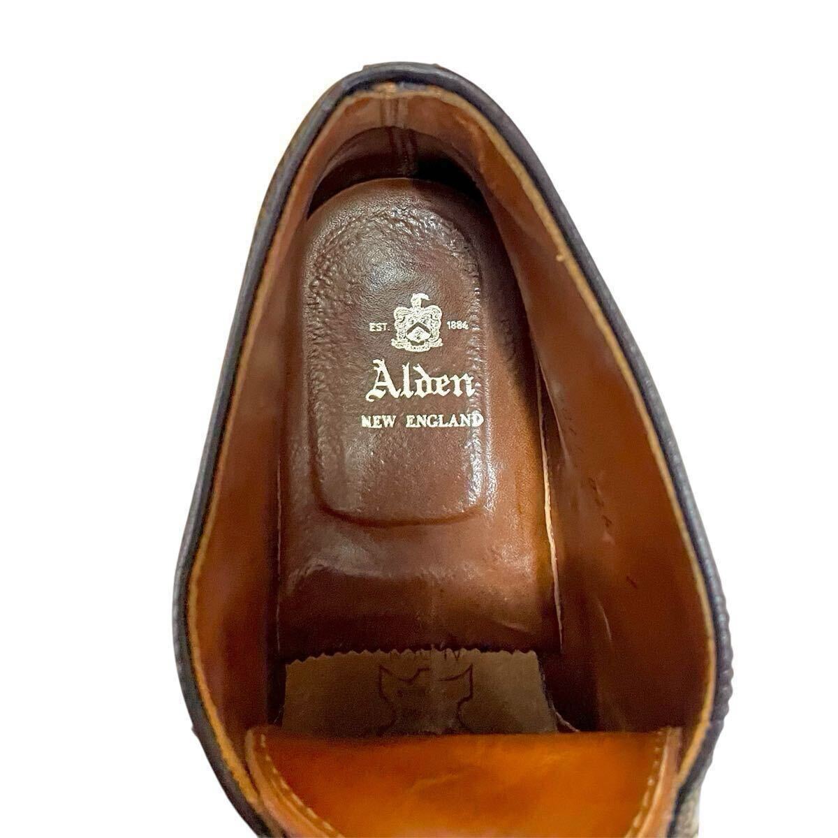 希少 極上美品 ALDEN オールデン 13132 Cigar シガー コードバン チャッカブーツ 6D バリーラスト 箱 保存袋 ウィスキー ラベロ 1348 13750_画像9