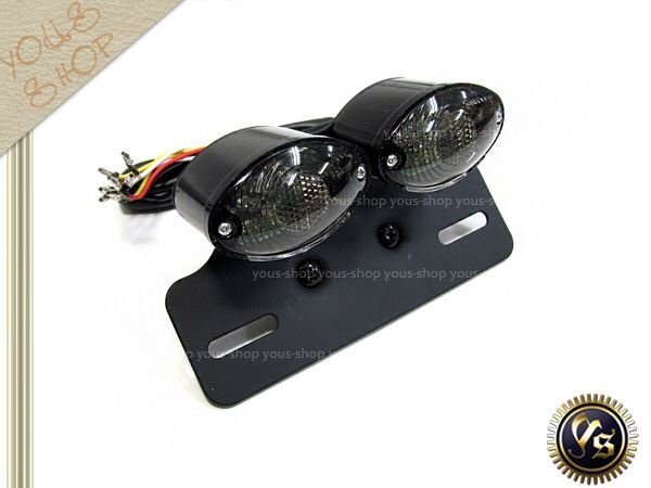  Zoomer Steed указатель поворота встроенный затонированный LED задний фонарь кошачий глаз место крепления номера есть в одном корпусе мотоцикл 