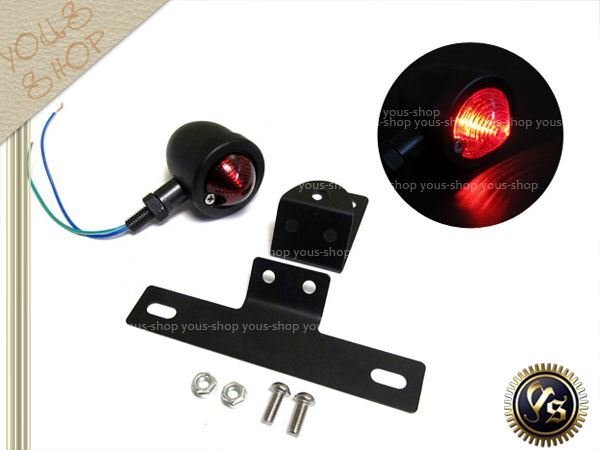 RM250 Boulevard 400 Desperado 400 Volty задний фонарь черный мотоцикл одиночный машина скутер мопед 12V место крепления номера без крыла 