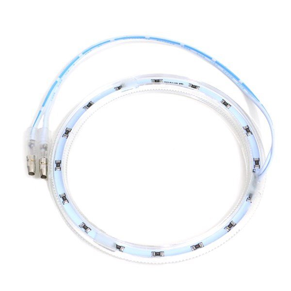 Б LED икаринг с чехлом 90mm SMD48 полосный 2 шт. комплект белый лампа lai карты замена передняя фара замена украшать 