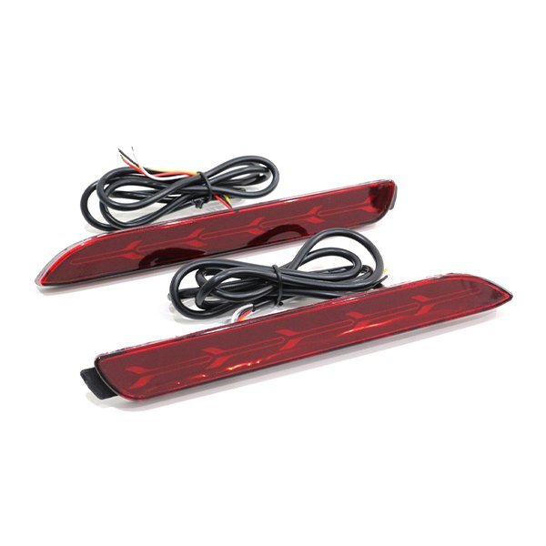 ю [ почтовая доставка бесплатная доставка ] волокно LED! Lexus NX200t/NX300h LED отражатель последовательный левый и правый в комплекте красный Btype