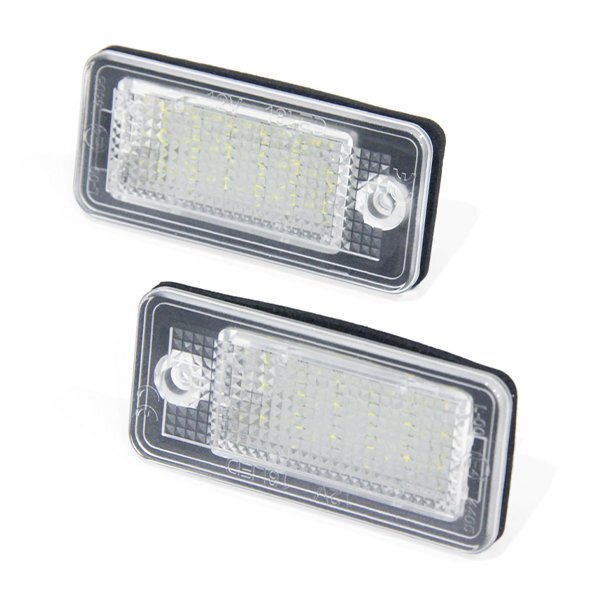 ю [ нестандартный ] Audi A3/S3 2004-2009 высокая яркость LED лампа освещения 2 шт. комплект компенсатор встроенный итого 36SMD белый белый подсветка номера 