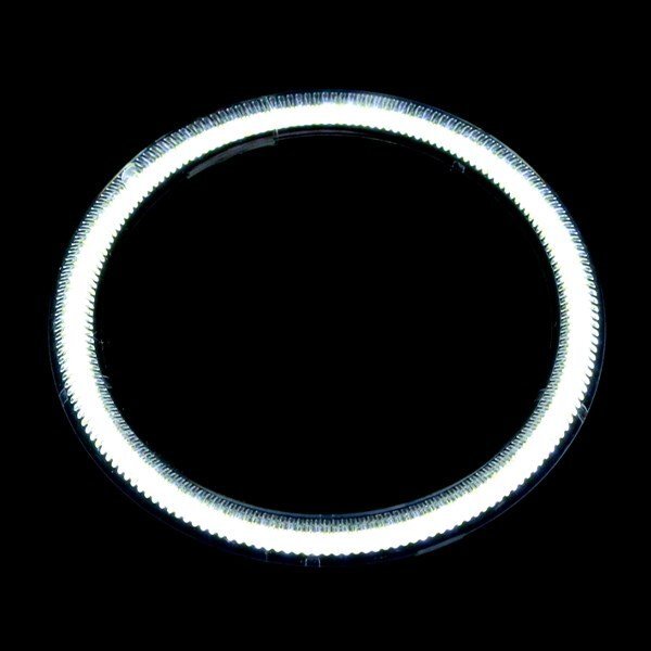 Б LED икаринг с чехлом 90mm SMD48 полосный 2 шт. комплект белый лампа lai карты замена передняя фара замена украшать 