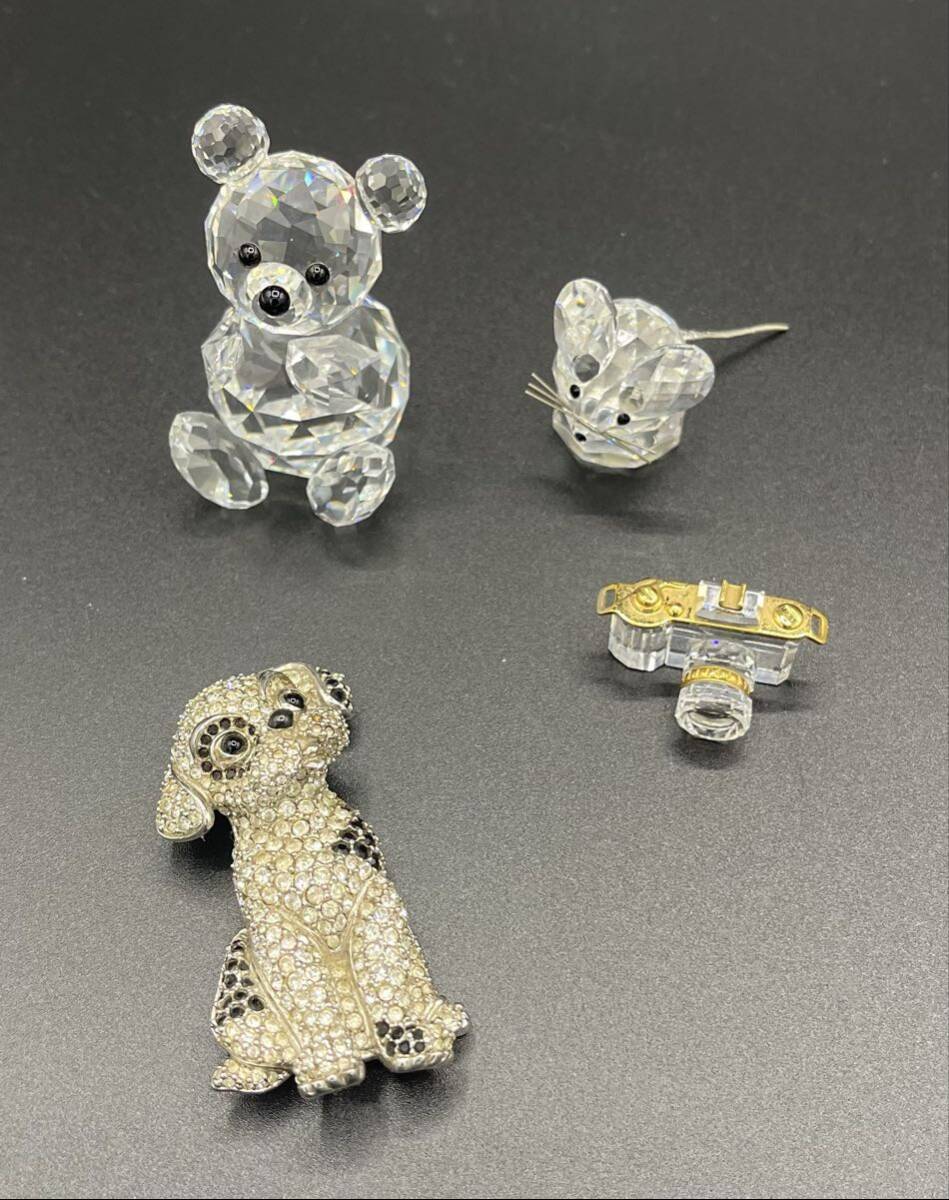  Swarovski продажа комплектом украшение crystal интерьер брошь произведение искусства медведь SWAROVSKI аксессуары 