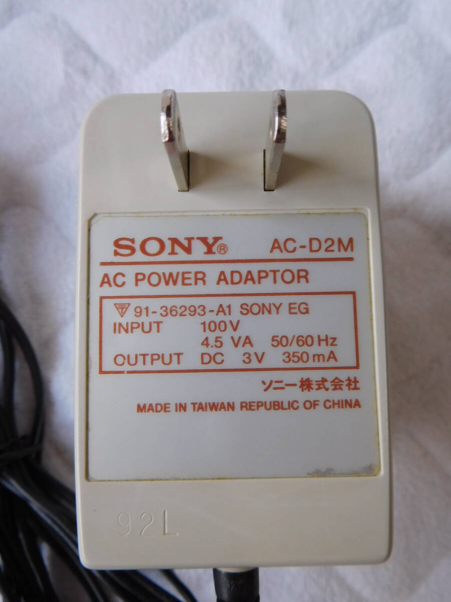 SONY Sony AC адаптор AC-D2M вывод DC3V350mA б/у 