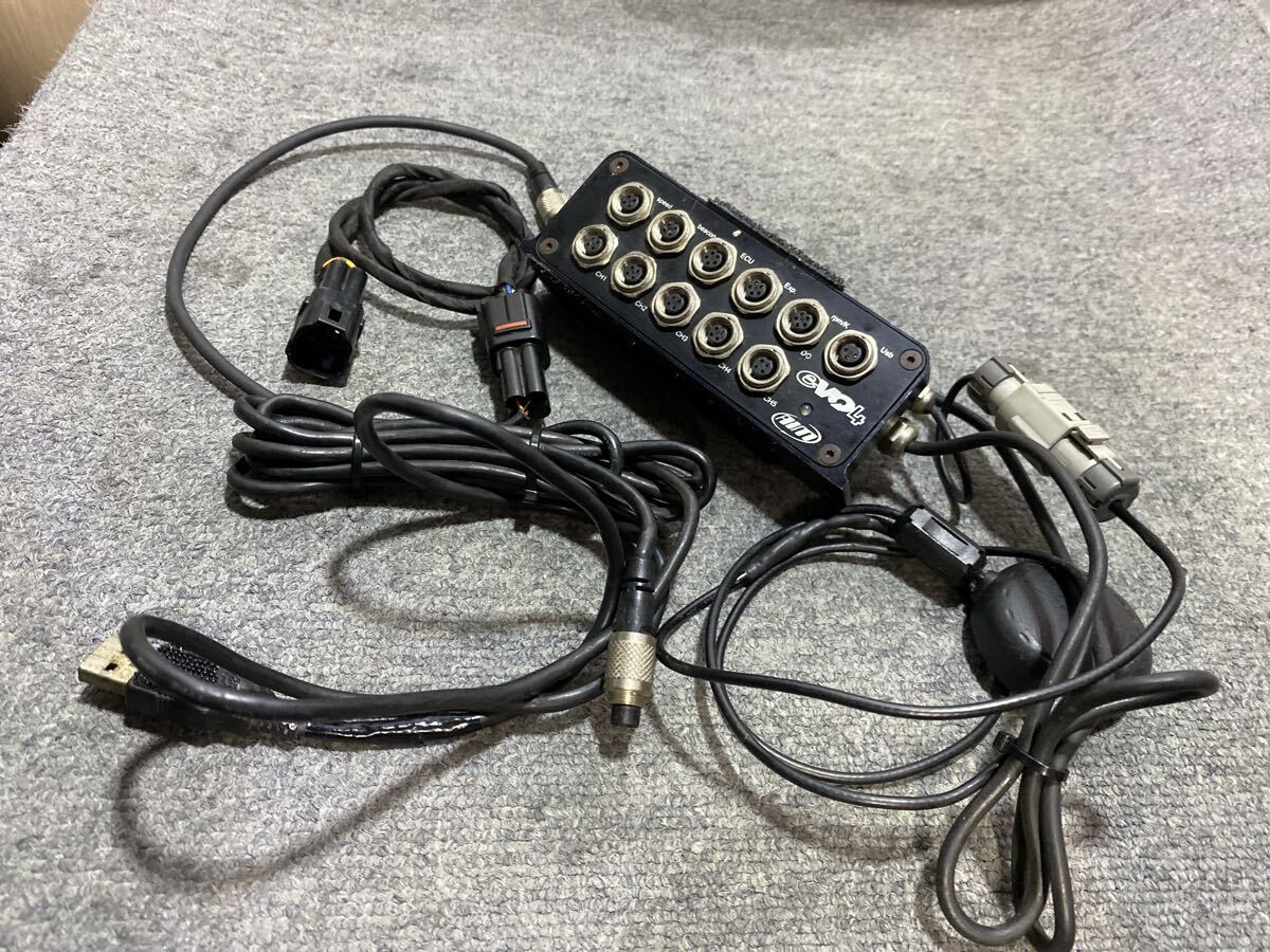 【AIM EVO4 データロガー】YAMAHA R1対応／GPSアンテナ・USB通信・CAN接続一式／即戦力セット！_画像2