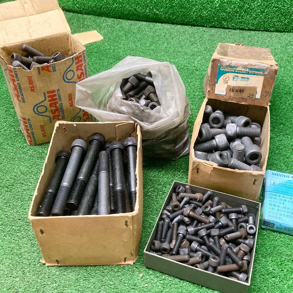 巽落o362 六角穴付きボルト 5/16×30、18×40、1/2×65、1/2×55、16×125 ★計約21kg大量セット_画像1