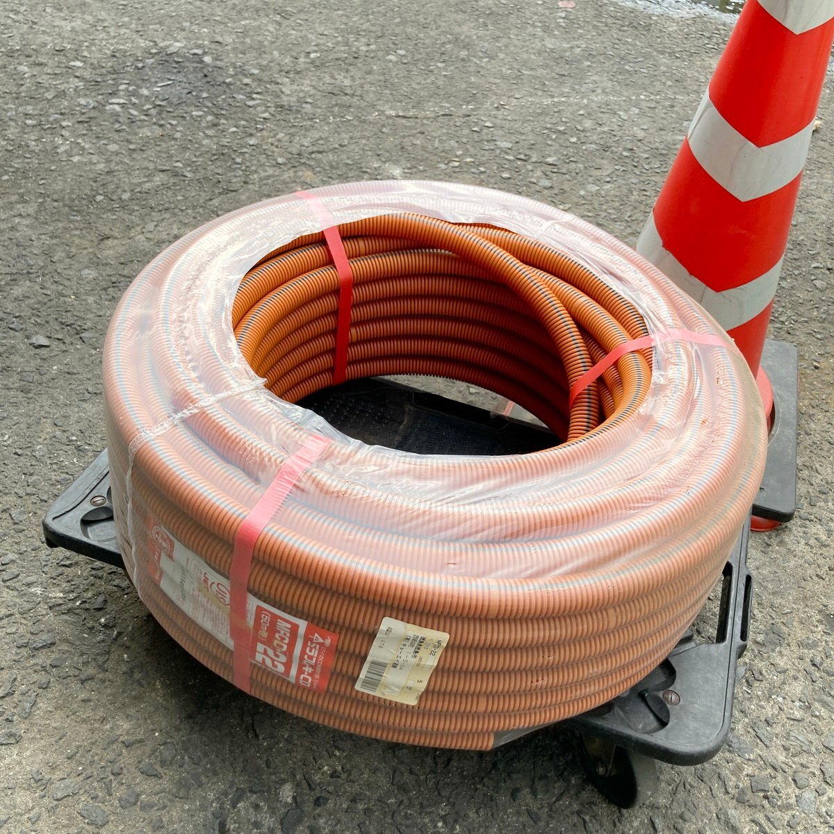 浜睦c543 未来工業 ミラフレキ-CD「MFCD-22」■CD単層波付管 外径φ27.5 内径φ22 長さ50ｍ_画像1