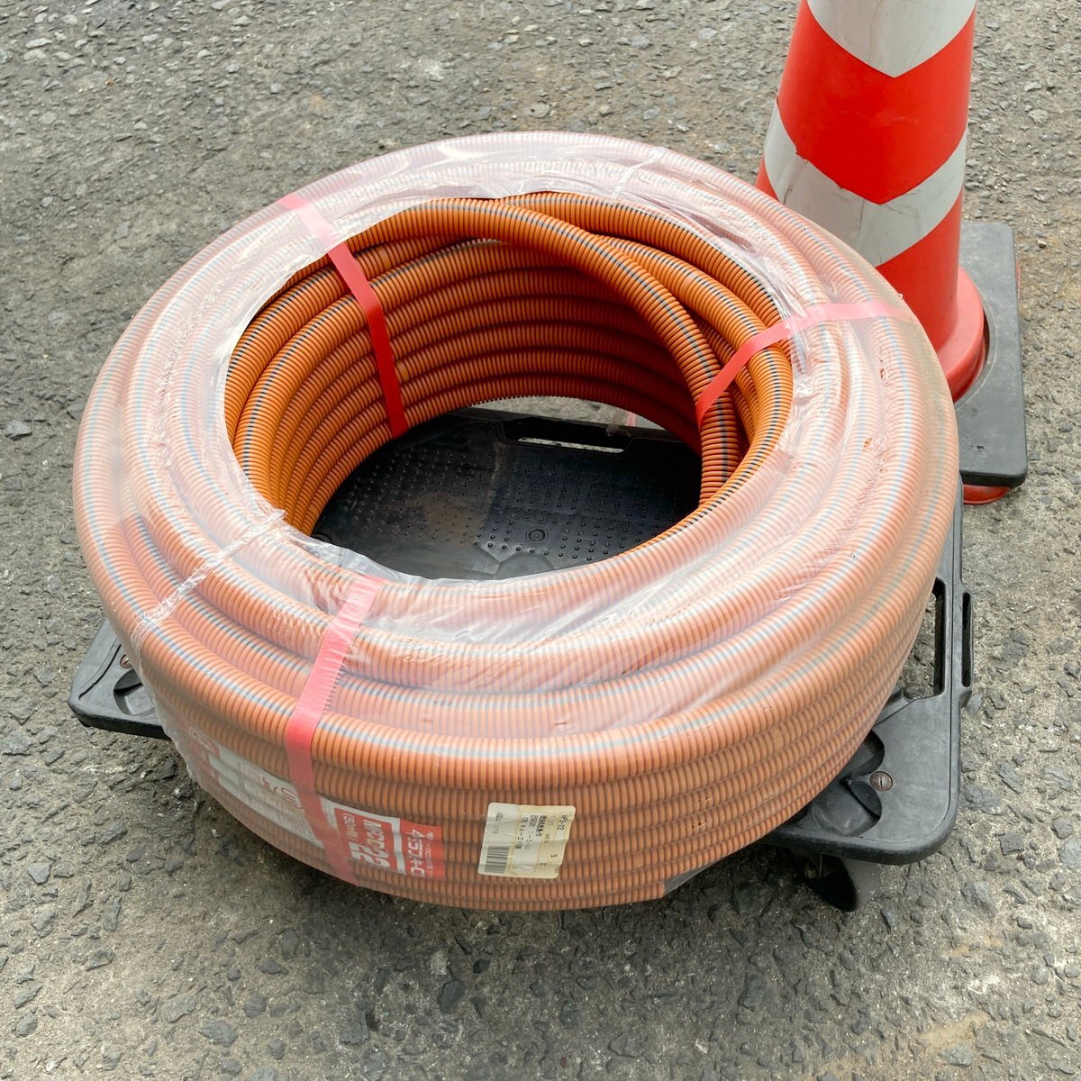 浜睦c543 未来工業 ミラフレキ-CD「MFCD-22」■CD単層波付管 外径φ27.5 内径φ22 長さ50ｍ_画像2