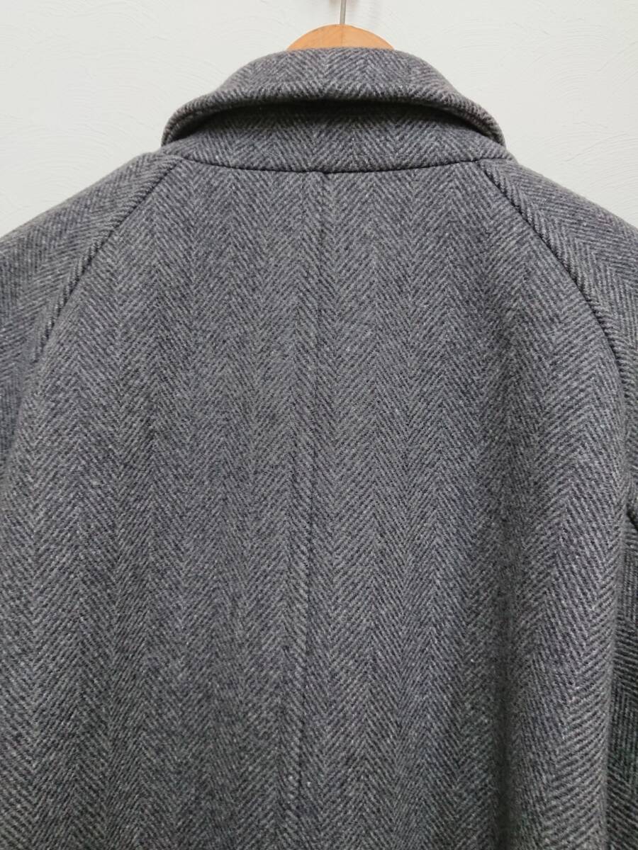 AURALEE ヘリンボーン柄 WOOL コート_画像2