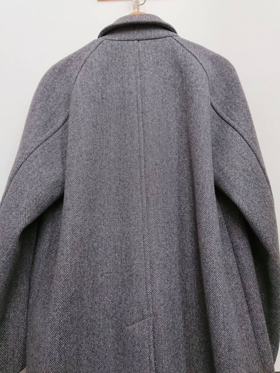 AURALEE ヘリンボーン柄 WOOL コート_画像4