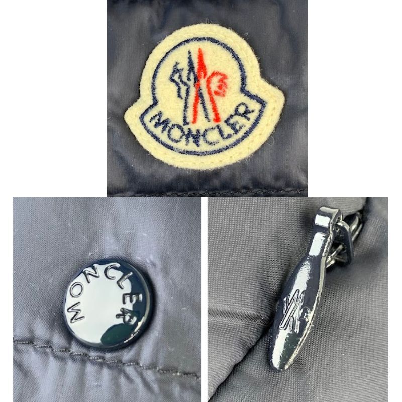 【美品】F1481 MONCLER モンクレール LIANE GELT リアンヌ ジレ ダウンベスト E19544831299 53048 キッズ 12 anni 152cm ネイビー_画像7
