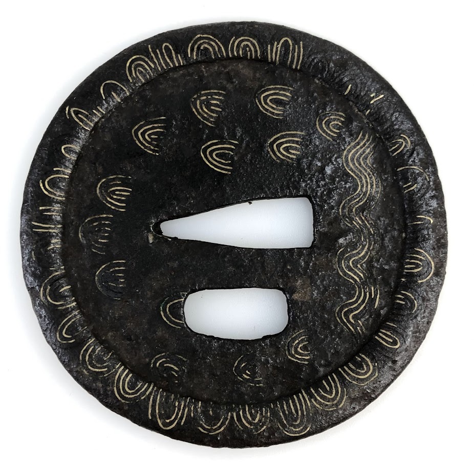 [ хранение товар ]K3657 гарда меча ..2 позиций комплект автор * годы неизвестен доспехи меч принадлежности масса :88.7g 113.7g толщина :4.1mm 6.5mm античный 