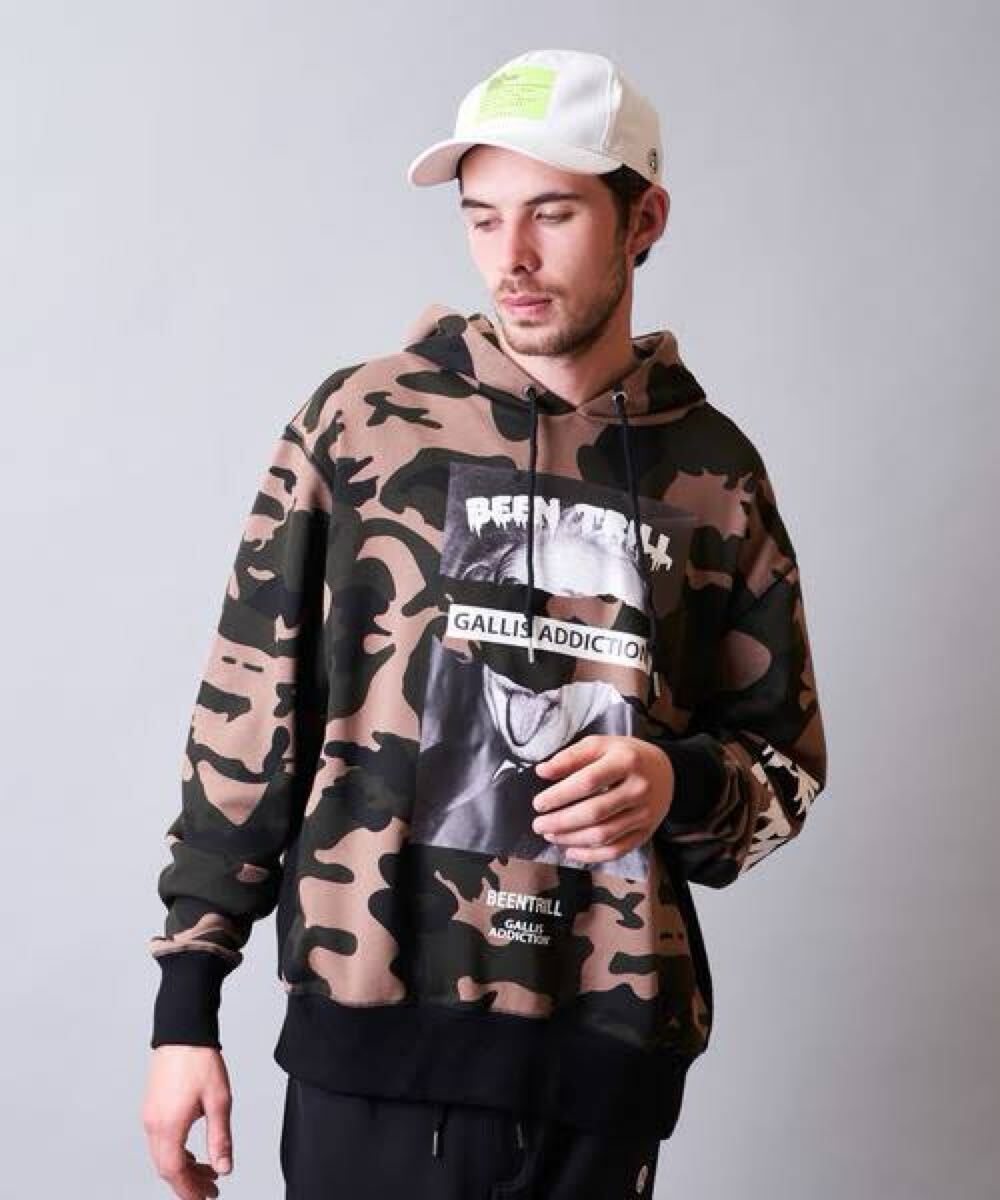 送料無料 着用1回 GALLIS ADDICTION BEEN TRILL パーカー_画像1